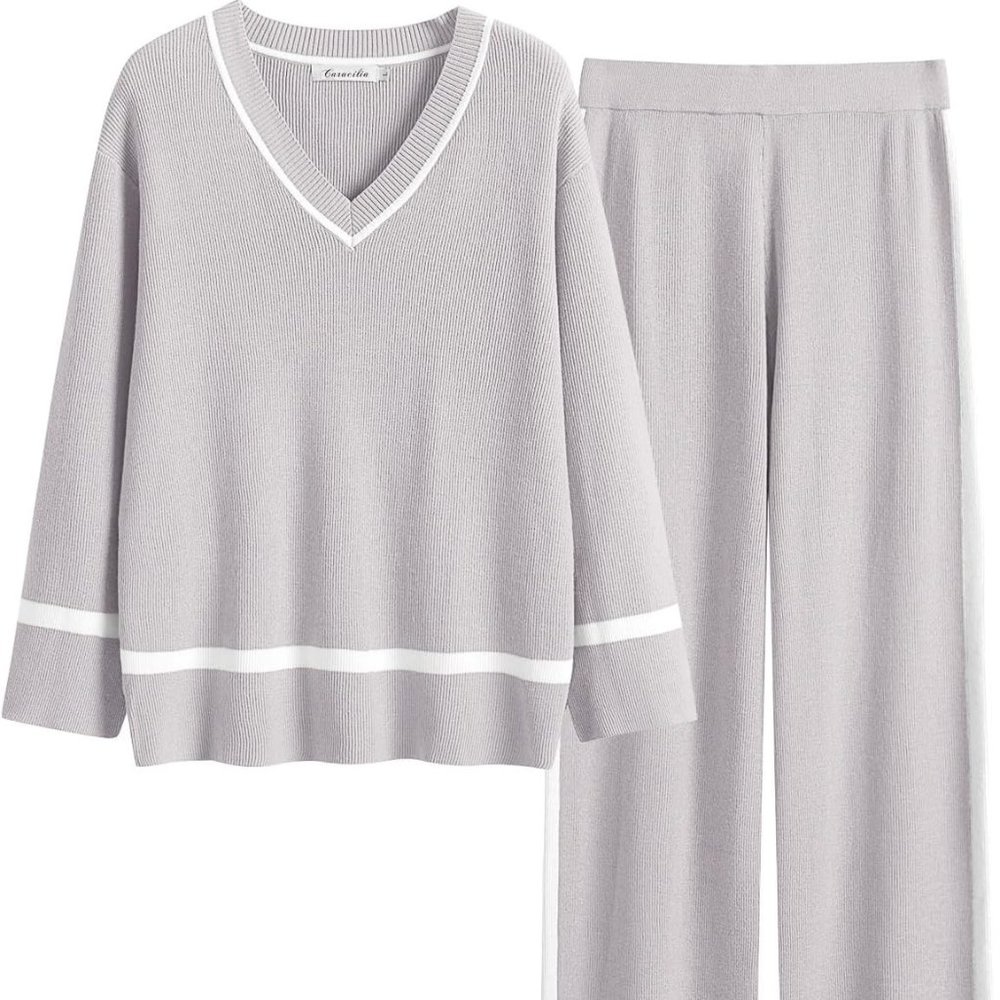 Two - Piece Chunky Knit Loungewear